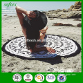 1500mm cotton reactive printed round beach people towel